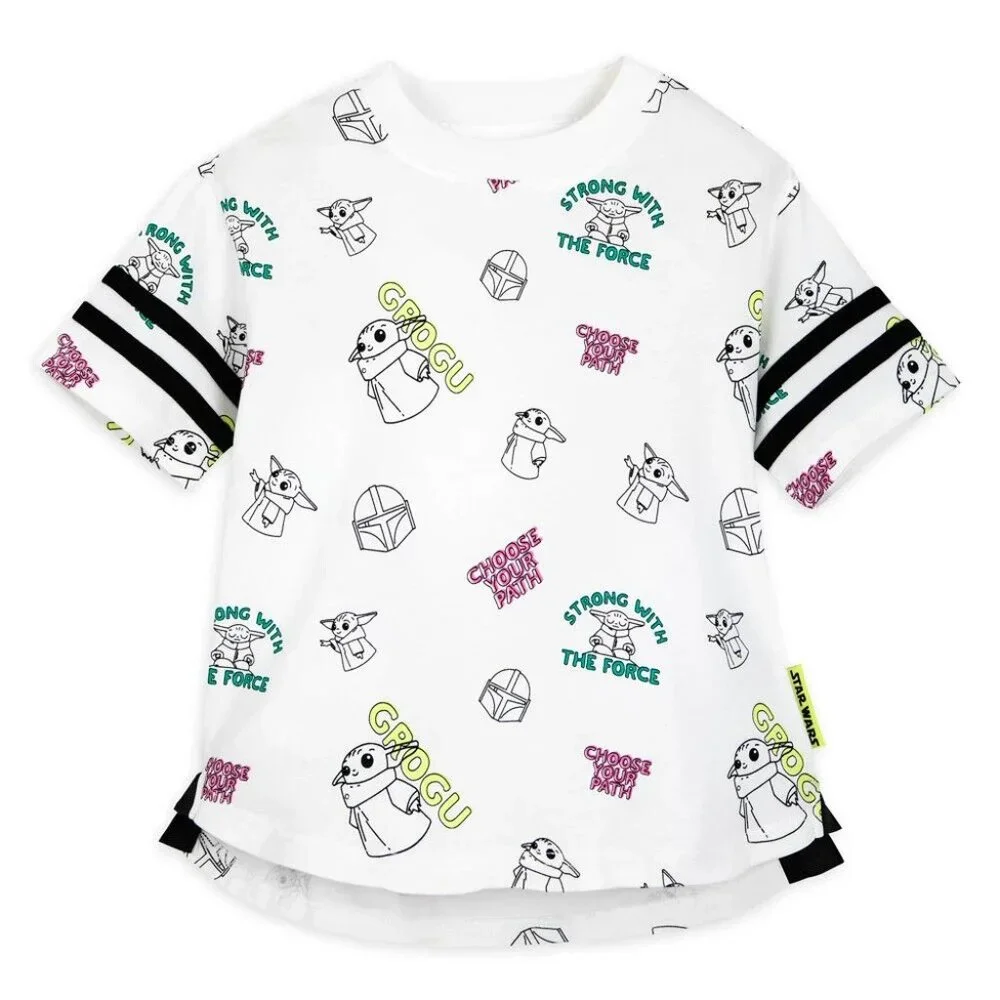 Disney Grogu Baby Yoda T-Shirt for Kids Star Wars The Mandalorian XL (14)